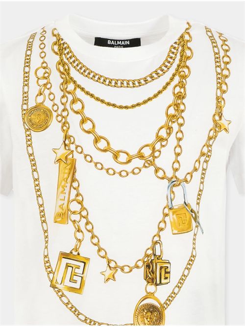 T-shirt, unisex, logata. BALMAIN | BX8C41 Z3186100OR